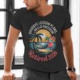 Teacher Retirement Shirts 2026 Goodbye Lesson Hello Freedom Men's V-Neck T-Shirt, gift for family, gift for coworker