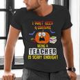 Being a Teacher Is Scary Enough Halloween Men's V-Neck T-Shirt, gift for family, gift for coworker Being a Teacher Is Scary Enough Halloween Men's V-Neck T-Shirt, gift for family, gift for coworker
