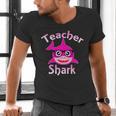 Teacher Shark Female Teacher Men's V-Neck T-Shirt, gift for family, gift for coworker