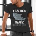 Teacher Shark Shirt Christmas Idea For Him Her Men's V-Neck T-Shirt, gift for family, gift for coworker