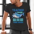 Teacher Shark Do Your Work Men's V-Neck T-Shirt, gift for family, gift for coworker