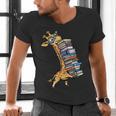Teacher Shirt Giraffe Holding Books Bookworm Librarian Men's V-Neck T-Shirt, gift for family, gift for coworker Teacher Shirt Giraffe Holding Books Bookworm Librarian Men's V-Neck T-Shirt, gift for family, gift for coworker