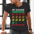 My Teacher Survived 67 Days Of Me School Kids Costume Men's V-Neck T-Shirt, gift for family, gift for coworker