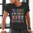 Teacher Of Tiny Superheroes Men's V-Neck T-Shirt, gift for family, gift for coworker Teacher Of Tiny Superheroes Men's V-Neck T-Shirt, gift for family, gift for coworker