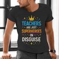 Teachers Are JUST Superheroes Fun School Men's V-Neck T-Shirt, gift for family, gift for coworker Teachers Are JUST Superheroes Fun School Men's V-Neck T-Shirt, gift for family, gift for coworker