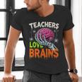 Teachers Love Brains Halloween 2025 Skeleton Costume Men's V-Neck T-Shirt, gift for family, gift for coworker Teachers Love Brains Halloween 2025 Skeleton Costume Men's V-Neck T-Shirt, gift for family, gift for coworker