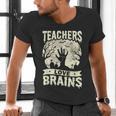 Teachers Love Brains Halloween Costume Boo Trick Teach Men's V-Neck T-Shirt, gift for family, gift for coworker Teachers Love Brains Halloween Costume Boo Trick Teach Men's V-Neck T-Shirt, gift for family, gift for coworker