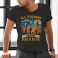 All Teachers Love Brains Shirt Teacher Halloween Tee Men's V-Neck T-Shirt, gift for family, gift for coworker All Teachers Love Brains Shirt Teacher Halloween Tee Men's V-Neck T-Shirt, gift for family, gift for coworker