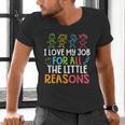 Teachers I Love My Job For All The Little Reasons Teacher Men's V-Neck T-Shirt, gift for family, gift for coworker Teachers I Love My Job For All The Little Reasons Teacher Men's V-Neck T-Shirt, gift for family, gift for coworker