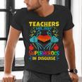Teachers Are Superheroes – Fun Appreciation Men's V-Neck T-Shirt, gift for family, gift for coworker Teachers Are Superheroes – Fun Appreciation Men's V-Neck T-Shirt, gift for family, gift for coworker