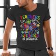 Teachers Are Superheroes Back To School Men's V-Neck T-Shirt, gift for family, gift for coworker