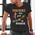 Teachers Are Superheroes Graduation School Teachers Men's V-Neck T-Shirt, gift for family, gift for coworker