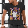 Teaching My Boos Ghost Teacher Cute Pencil Halloween Teacher Men's V-Neck T-Shirt, gift for family, gift for coworker Teaching My Boos Ghost Teacher Cute Pencil Halloween Teacher Men's V-Neck T-Shirt, gift for family, gift for coworker