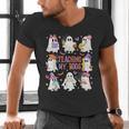 Teaching My Boos Teacher Cute Ghost Groovy Teacher Halloween Men's V-Neck T-Shirt, Groovy Teacher Shirts, gift for family, gift for coworker Teaching My Boos Teacher Cute Ghost Groovy Teacher Halloween Men's V-Neck T-Shirt, Groovy Teacher Shirts, gift for family, gift for coworker