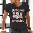 Teaching My Boos Teacher Cute Ghost Teacher Halloween Men's V-Neck T-Shirt, gift for family, gift for coworker Teaching My Boos Teacher Cute Ghost Teacher Halloween Men's V-Neck T-Shirt, gift for family, gift for coworker