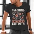 Teaching Future Artists For Art Teachers And Lovers For Men Women Girls Kids Men's V-Neck T-Shirt, gift for family, gift for coworker