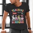 Teaching Future Leaders Groovy Teacher Back To School Men's V-Neck T-Shirt, Future Teacher Shirts, Groovy Teacher Shirts, gift for family, gift for coworker