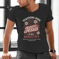 Teaching Kids About Jesus Is My Ministry Christian Teacher Men's V-Neck T-Shirt, gift for family, gift for coworker Teaching Kids About Jesus Is My Ministry Christian Teacher Men's V-Neck T-Shirt, gift for family, gift for coworker