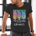 Teaching My Little Gnomies With Gnome For Teacher Women Men's V-Neck T-Shirt, gift for family, gift for coworker Teaching My Little Gnomies With Gnome For Teacher Women Men's V-Neck T-Shirt, gift for family, gift for coworker