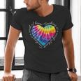 Teaching Is a Work Of Heart Tie Dye Hippie For Teacher For Men Women Girls Kids Men's V-Neck T-Shirt, gift for family, gift for coworker