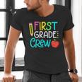 Team 1st Grade Crew Back To School 1st Grade Teacher Kids Men's V-Neck T-Shirt, gift for family, gift for coworker