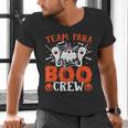 Team Para Boo Crew Halloween Ghost Paraprofessional Teacher Men's V-Neck T-Shirt, gift for family, gift for coworker