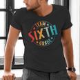 Team Sixth Grade Teacher Student Back To School 6th Grade Men's V-Neck T-Shirt, gift for family, gift for coworker