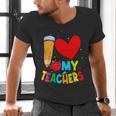 Teens Graduation I Heart My Teachers I Love My Teachers Men's V-Neck T-Shirt, gift for family, gift for coworker