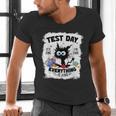 Test Day Stressed Cat Teacher Student Kids Testing Day Men's V-Neck T-Shirt, gift for family, gift for coworker Test Day Stressed Cat Teacher Student Kids Testing Day Men's V-Neck T-Shirt, gift for family, gift for coworker