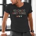 Test Day Teacher You Can Do Hard Things Heart Women Kids Men's V-Neck T-Shirt, gift for family, gift for coworker Test Day Teacher You Can Do Hard Things Heart Women Kids Men's V-Neck T-Shirt, gift for family, gift for coworker