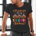 Thankful For My 3rd Grade Turkeys Thanksgiving Teacher Kids Men's V-Neck T-Shirt, gift for family, gift for coworker Thankful For My 3rd Grade Turkeys Thanksgiving Teacher Kids Men's V-Neck T-Shirt, gift for family, gift for coworker