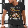 Thankful For My Dance Students Thanksgiving Turkey Teacher For Men Women Girls Kids Men's V-Neck T-Shirt, gift for family, gift for coworker