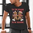 Tis The Season Reading Christmas Shirt Book Lovers Teacher Men's V-Neck T-Shirt, gift for family, gift for coworker