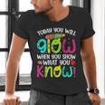 Today You Will Glow When You Show What You Know Teachers Day Men's V-Neck T-Shirt, gift for family, gift for coworker Today You Will Glow When You Show What You Know Teachers Day Men's V-Neck T-Shirt, gift for family, gift for coworker