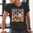 Toddler Teacher Boo Crew Ghost Groovy Halloween For Women Men's V-Neck T-Shirt, Groovy Teacher Shirts, gift for family, gift for coworker Toddler Teacher Boo Crew Ghost Groovy Halloween For Women Men's V-Neck T-Shirt, Groovy Teacher Shirts, gift for family, gift for coworker