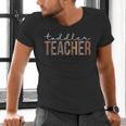 Toddler Teacher Leopard Appreciation For Women For Work Men's V-Neck T-Shirt, gift for family, gift for coworker Toddler Teacher Leopard Appreciation For Women For Work Men's V-Neck T-Shirt, gift for family, gift for coworker
