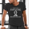 History Teacher Joke Four Score & Seven Years Men's V-Neck T-Shirt, History Teacher Shirts, gift for family, gift for coworker History Teacher Joke Four Score & Seven Years Men's V-Neck T-Shirt, History Teacher Shirts, gift for family, gift for coworker