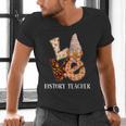 History Teacher Love Autumn Fall Gnome For Teachers For Men Women Men's V-Neck T-Shirt, History Teacher Shirts, gift for family, gift for coworker