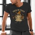 Trick Or Teach Halloween Teacher Men's V-Neck T-Shirt, gift for family, gift for coworker Trick Or Teach Halloween Teacher Men's V-Neck T-Shirt, gift for family, gift for coworker