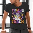 Trick Or Teach Teacher Ghost Teaching Fun Halloween Teacher Men's V-Neck T-Shirt, gift for family, gift for coworker Trick Or Teach Teacher Ghost Teaching Fun Halloween Teacher Men's V-Neck T-Shirt, gift for family, gift for coworker