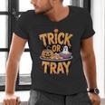 Trick Or Tray Halloween Cafeteria Teacher School Men's V-Neck T-Shirt, gift for family, gift for coworker Trick Or Tray Halloween Cafeteria Teacher School Men's V-Neck T-Shirt, gift for family, gift for coworker