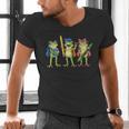 Trio Cute Frogs Welcome Back To School Teachers Girls Boys Men's V-Neck T-Shirt, gift for family, gift for coworker