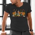 Turkey Reading Books Fall Thanksgiving Teacher Student Men's V-Neck T-Shirt, gift for family, gift for coworker