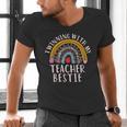 Twinning With My Teacher Bestie Spirit Week Girls Day Kids Men's V-Neck T-Shirt, gift for family, gift for coworker