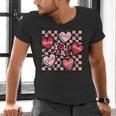 Valentine You Are Loved Worthy Enough Candy Heart Teacher For Men Women Girls Kids Men's V-Neck T-Shirt, gift for family, gift for coworker