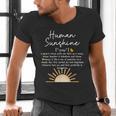 Vintage Human Sunshine Definition Teachers Mom Boss Women Men's V-Neck T-Shirt, gift for family, gift for coworker