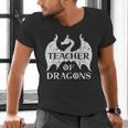 Vintage Teacher Of Dragons Quotes Teacher Student Men's V-Neck T-Shirt, gift for family, gift for coworker