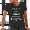 Vocabulary Police Their There They'Re English Teacher Men's V-Neck T-Shirt, English Teacher Shirts, gift for family, gift for coworker Vocabulary Police Their There They'Re English Teacher Men's V-Neck T-Shirt, English Teacher Shirts, gift for family, gift for coworker
