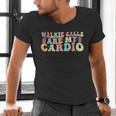 Walkie Calls Are My Cardio SPED Teacher Inclusion ABA Men's V-Neck T-Shirt, gift for family, gift for coworker Walkie Calls Are My Cardio SPED Teacher Inclusion ABA Men's V-Neck T-Shirt, gift for family, gift for coworker