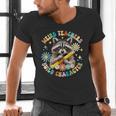 Weird Teachers Build Character Raccoon Colourful Floral Men's V-Neck T-Shirt, gift for family, gift for coworker Weird Teachers Build Character Raccoon Colourful Floral Men's V-Neck T-Shirt, gift for family, gift for coworker